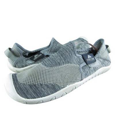 Ozark Trail Men's Size 7-8 Knit Aqua Sock Rubber Grip Water Shoes   Grey