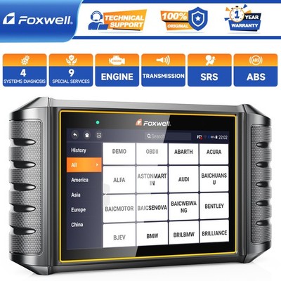 Foxwell NT716 Auto OBD2 Scanner 4 System ABS SRS TPMS BMS DPF EPB Oil Reset Tool