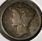 1943 P MERCURY 10c DIME 90% Silver American Coin #19