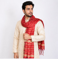 Men Scarves Indian Wedding Chunni Traditional Dupatta Wedding Sherwan Chunni