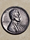 1958 D Lincoln Wheat Penny-Dark Toned-(Black toned)-see pics #1404