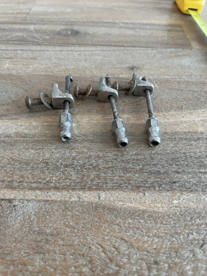 Vintage 1920s 30’s Lug & Hook Tension Rod 3 Sets Nickel From Bacon Banjo Parts - Image 3 of 4