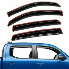 For 2016-2023 Toyota Tacoma Crew Cab Window Sun Rain Visor Wind Guard Vent 4PCS
