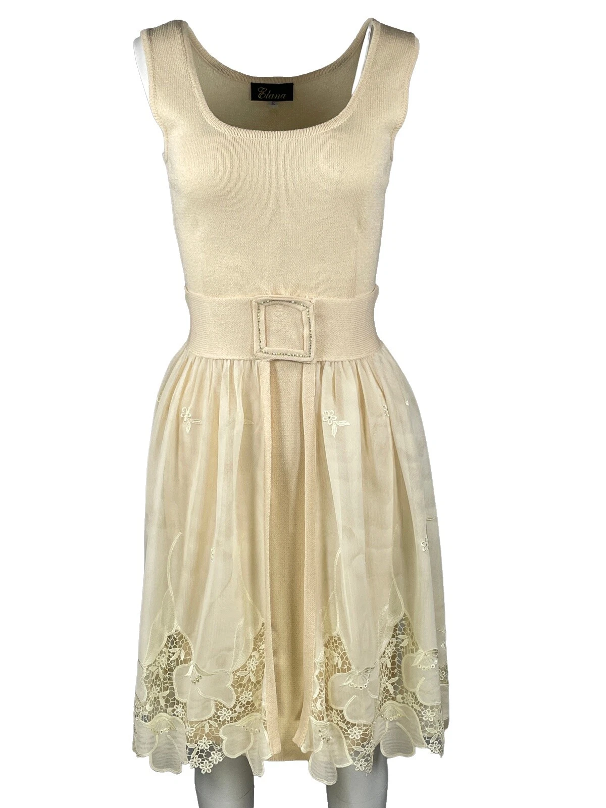 Vestidos florales de negocios de lana para Mujeres