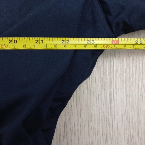COMO Parka Size S Full Zip & Snap Closure Internal Drawstring Waist Pockets Navy - Picture 6 of 7