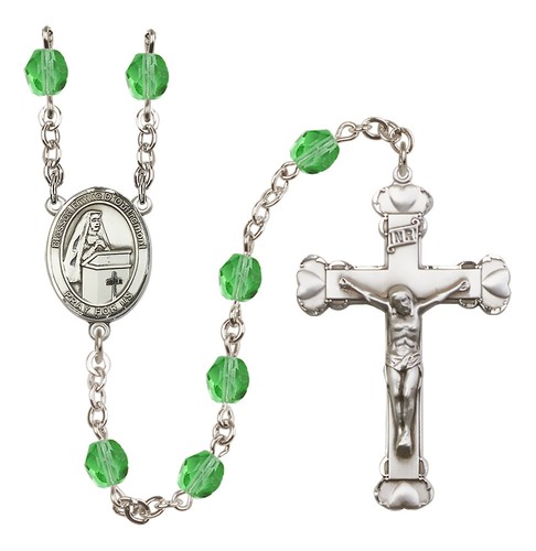 YOU CHOOSE Female Patron Saint August Birthstone Rosary NEW - Picture 35 of 164