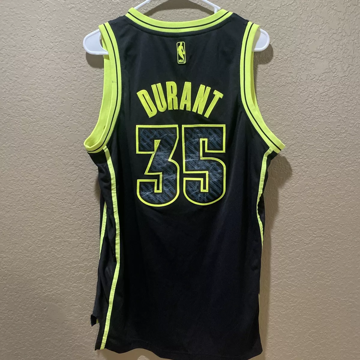 2013 OKC Thunder #35 Kevin Durant LIMITED EDITION Black Neon Green NBA  Jersey