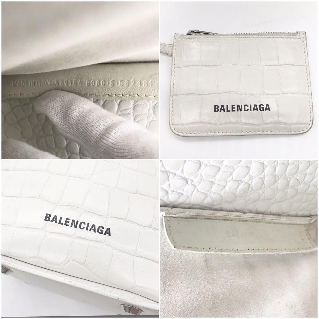 BALENCIAGA Tool 2.0 NS XS Crocodile-Embossed Handbag