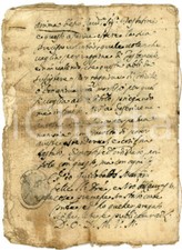 1776 CAVRASTO /BLEGGIO SUPERIORE (TN) Testamento Giovanni COZZINI *Manoscritto