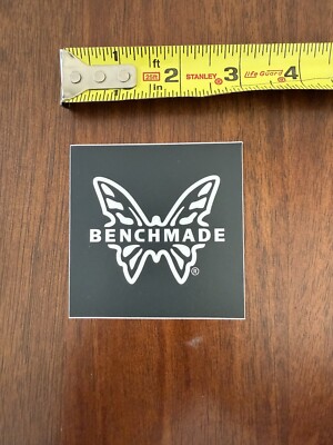 Benchmade Knives Knife Black White Butterfly Original Decal Sticker Shot Show