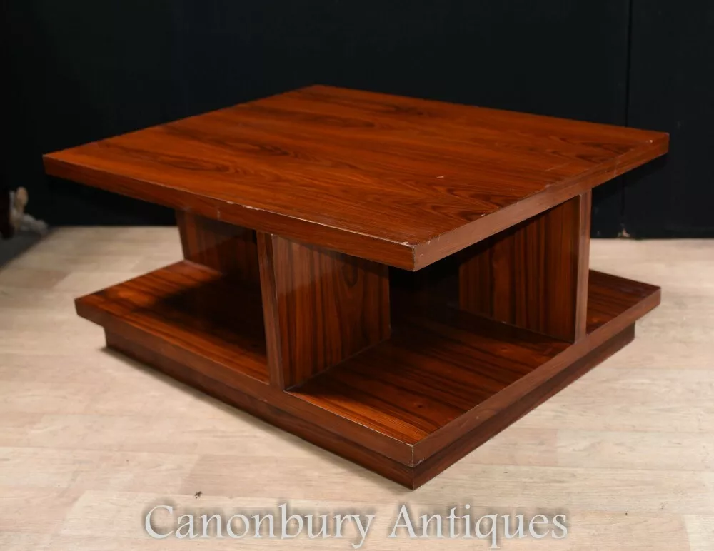 Art Deco Coffee Table Rosewood Modern Vintage Furniture