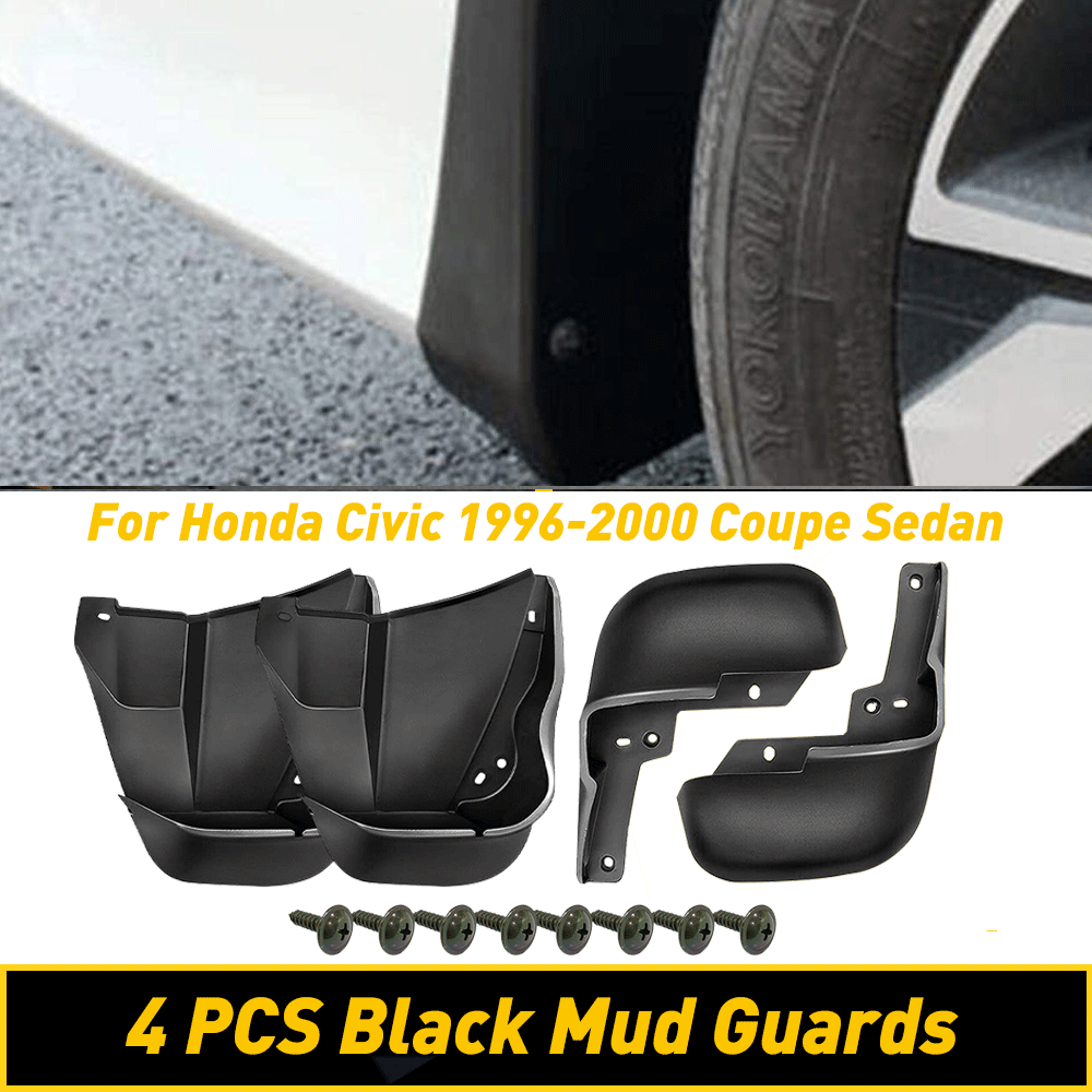Mud Flaps Splash Guards Kit for Honda Civic 1996-2000 Coupe Sedan Car Auto Wheel-image