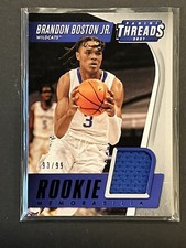 2021 Threads Clippers UK Brandon Boston Jr. RC SP Blue Rookie Memorabilia /99