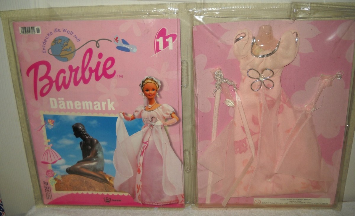 11387 NRFB Mattel Foreign Issue Barbie Discover the World Dresses