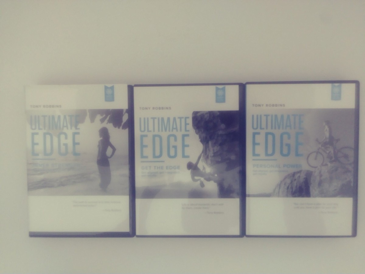 Anthony Tony Robbins Ultimate Edge 3-Part Program CD/DVD Box Set 