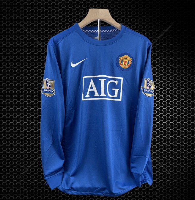 Manchester United 07–08 Away Retro Long Sleeve Jersey