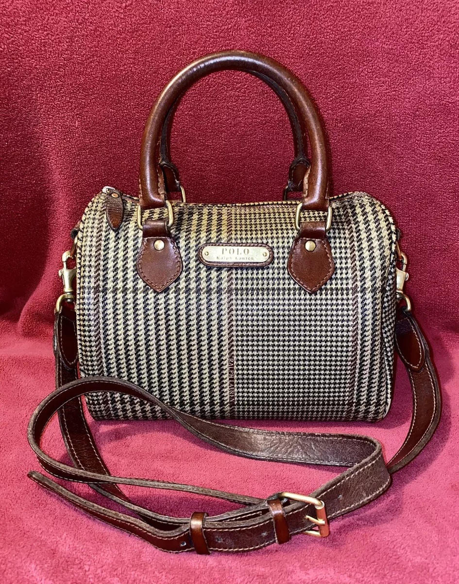 Vintage Ralph Lauren Houndstooth Boston Doctors Bag Speedy