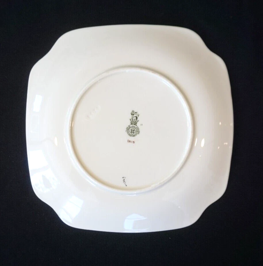 Beautiful Royal Doulton Iris Square Sweets Plate - image 2 of 2
