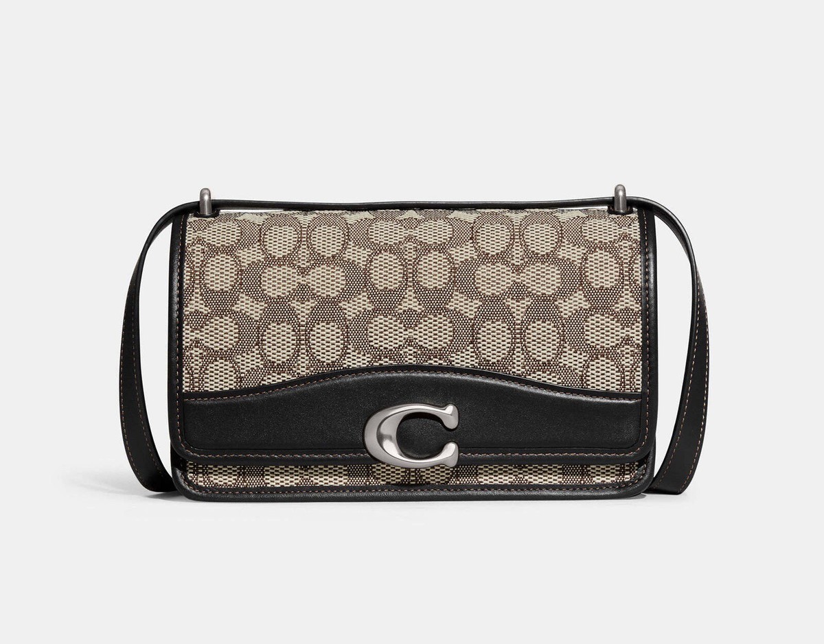 Coach Bandit Shoulder Bag In Signature Textile Jacquard Coach Bandit Shoulder Bag In Signature Textile Jacquard