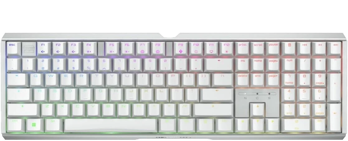 Teclados para juegos de computadora con Cable Blanco y teclados