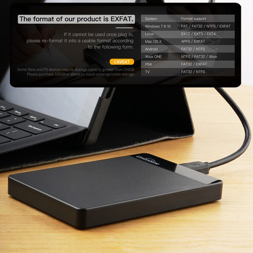 Disque dur externe 320 Go 500 Go 1 To 2 To USB 3.0 portable ordinateur de bureau disque dur mobile - Photo 10/15