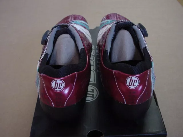 New Bont Helix carbon cycling shoes with boa Red and White euro
