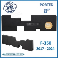 2017-2024 Ford F- 350 Super Duty Crew-Cab 8" Ported Sub Box Enclosure