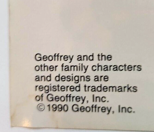 1990 Toys R Us Geoffrey Promotional Birthday Coloring Book ULTRA Rare Vintage - Picture 3 of 7