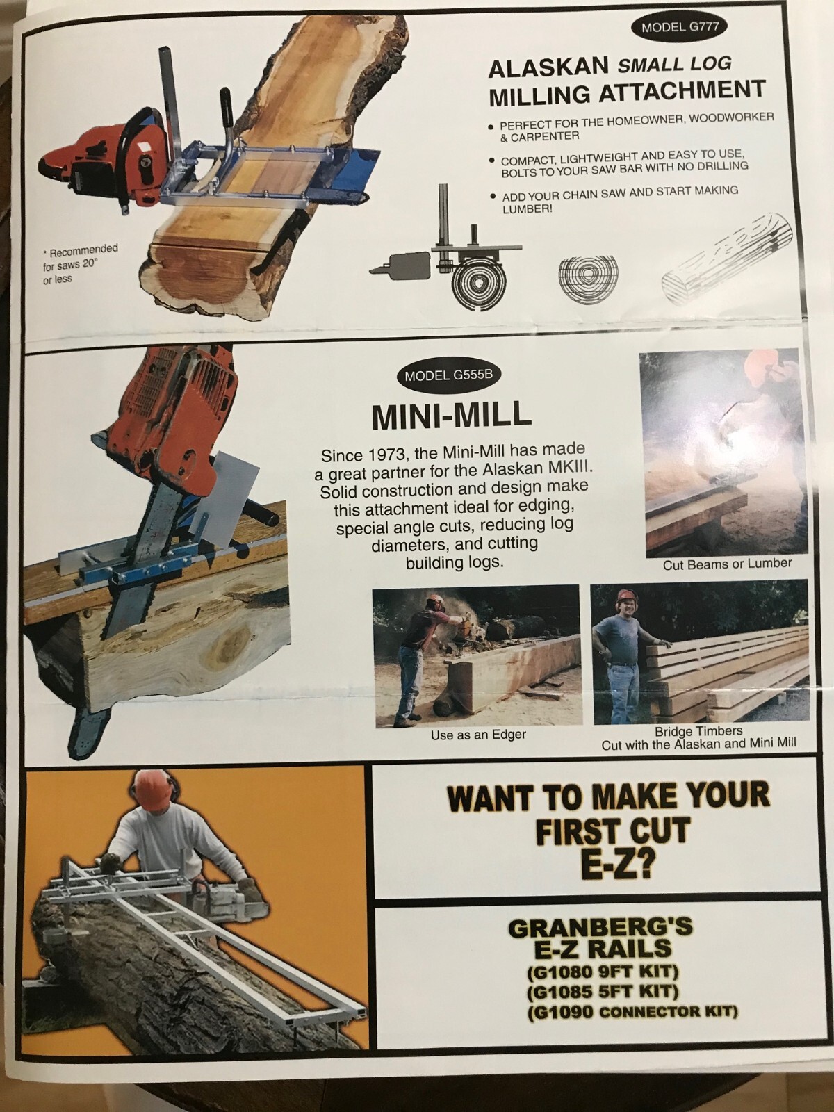 Granberg G777 Chain Saw Mill eBay