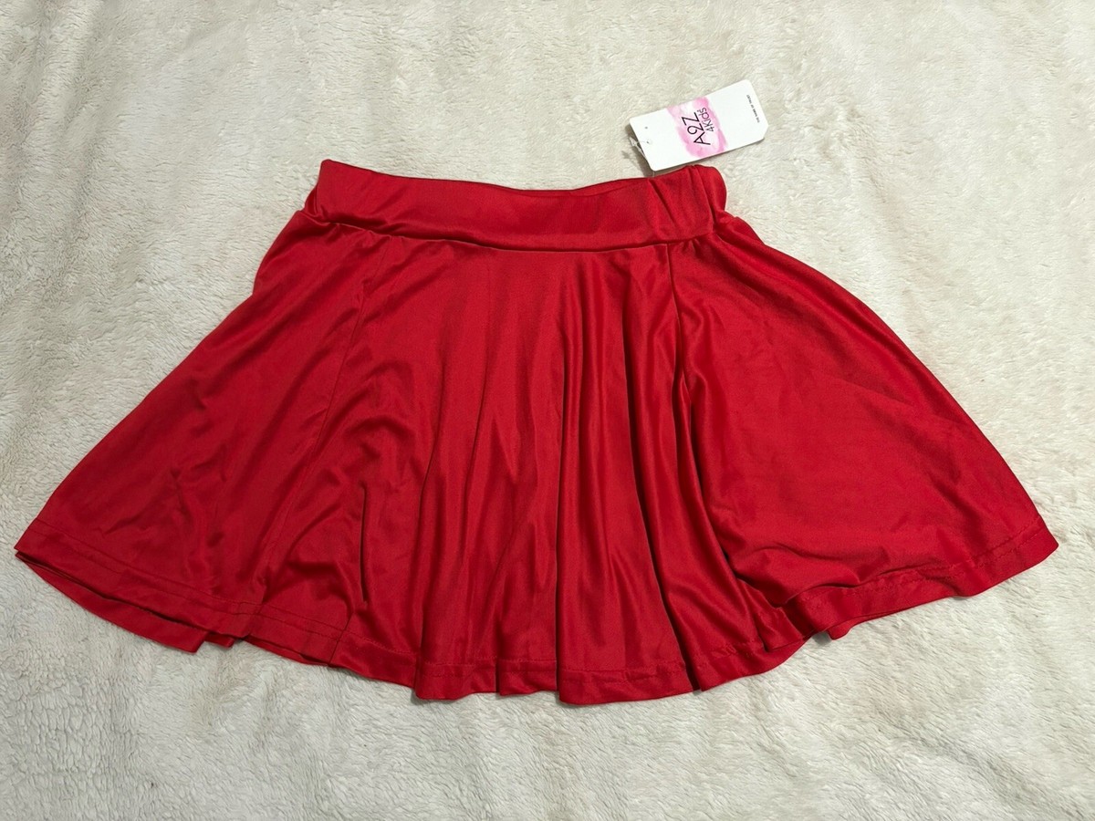 A2Z kids dance skater skirt red age 13 new with tags UK
