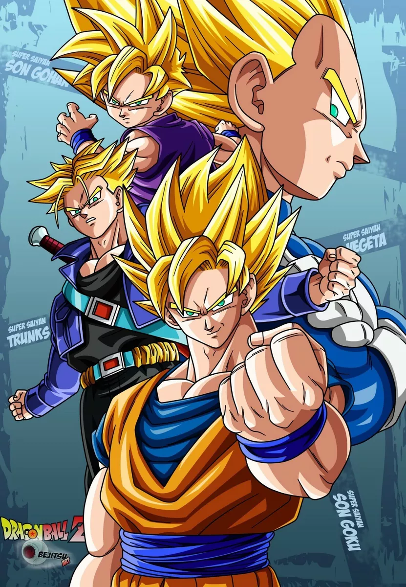 Dragon Ball Z Dokkan Battle Goku Vegeta Gohan Trunks, goku