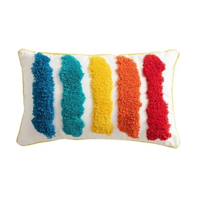 tufted lumbar pillow