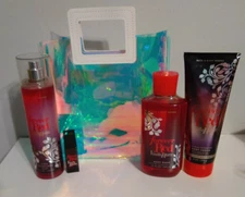 Bath & Body Works Forever Red Vanilla Rum 3 pc Body Care & Travel perfume