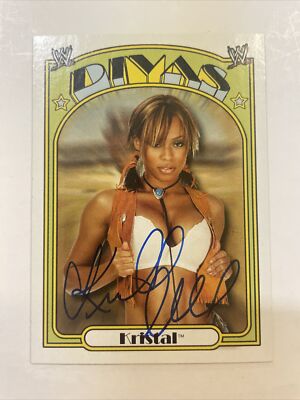 2006 WWE Topps Heritage Kristal Marshall Autographed Card #65 WWE Diva A-9