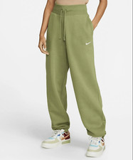 NIKE NEW PHOENIX FLEECE HIGH WAIST SWEATPANT OVERSIZED WOMENS Sz M DQ5887-334