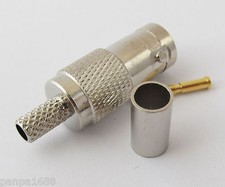 10pcs BNC Female Crimp Coaxial ST CCTV Connector for RG58 LMR195 RG142 Cable