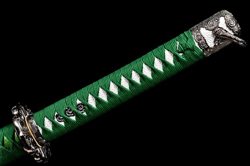 40'' Spring Flower Green Tachi T10 Steel Sharp Japanese Samurai Functional Sword - Picture 8 of 12