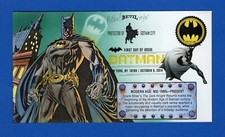 Scott 4928 Batman Bat Signal Hand Painted Bevil FDC Digital Color 35 Made