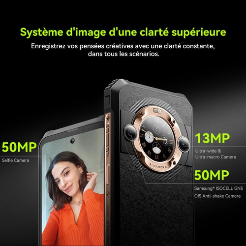 Blackview BL9000 5G Smartphone 24GB+512GB Téléphone Robuste Dimensity 8020 120W - Photo 12/31