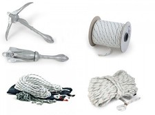 Faltklappanker Set Anker mit Ankerleine Verschiedene Größen Boot