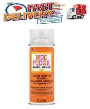 Plaid Mod Podge Spray Clear Gloss Shine Craft Coat Acrylic Sealer 12oz / 340g