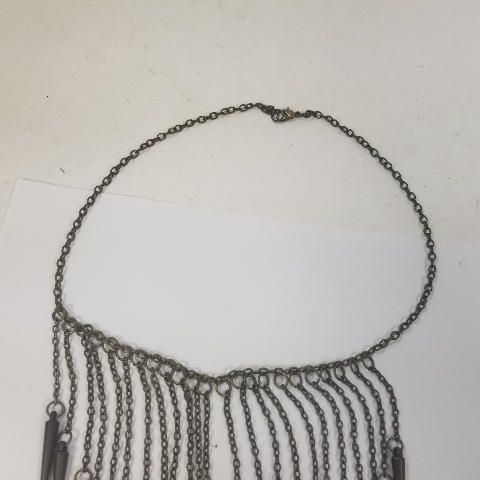 Pointed Cone Statement Necklace Dangle Egyptian R… - image 4