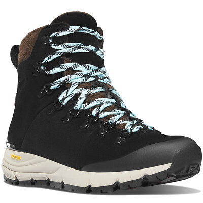 Danner Womens Arctic 600 Side-Zip 7'' Damen-Winterschuhe Schuhe M Schwarz Blau