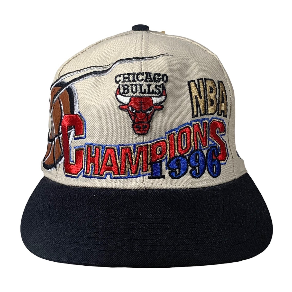 NWT Vintage 1996 Chicago Bulls NBA Champions Snapback Hat NWT Vintage 1996 Chicago Bulls NBA Champions Snapback Hat