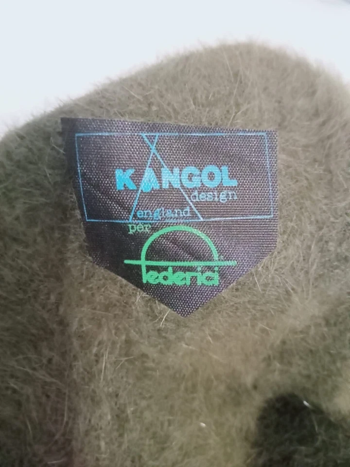 Sombreros Kangol para Mujer Vintage Verde Angora Boina Sombrero Hecho en Inglaterra Mediano M Foto 3 de 4