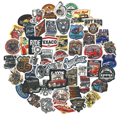 Journal Sticker Cars 10pcs Vintage Car/Garage Themed Stickers Scrapbook, Journal, DIY Crafts ...