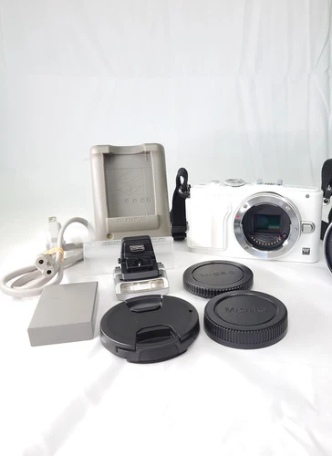 [Exc-] OLYMPUS PEN Lite E-PL6 White 16.1MP DSLR  From JPN