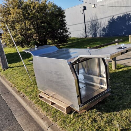 【LC79 CANOPY!】Alloy 1200 x 1770 x 1000 mm Flat Plate Gullwing Ute LC79 Canopy - Picture 12 of 15