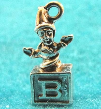 20Pcs. Tibetan Silver Baby TOY "JACK IN THE BOX" Charms Pendants Findings BT19