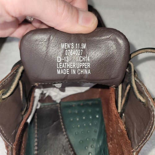 Sperry Mako 2 Eye Canoe Moc Boat Shoes Genuine Brown Leather Men's Size 11.5 M - Picture 7 of 22